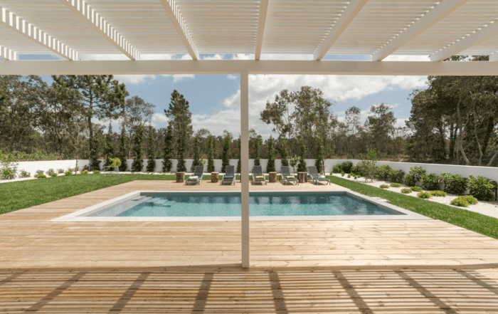 Perkins Construction: Custom Exterior Pool Cabanas & Outdoor Showers -
