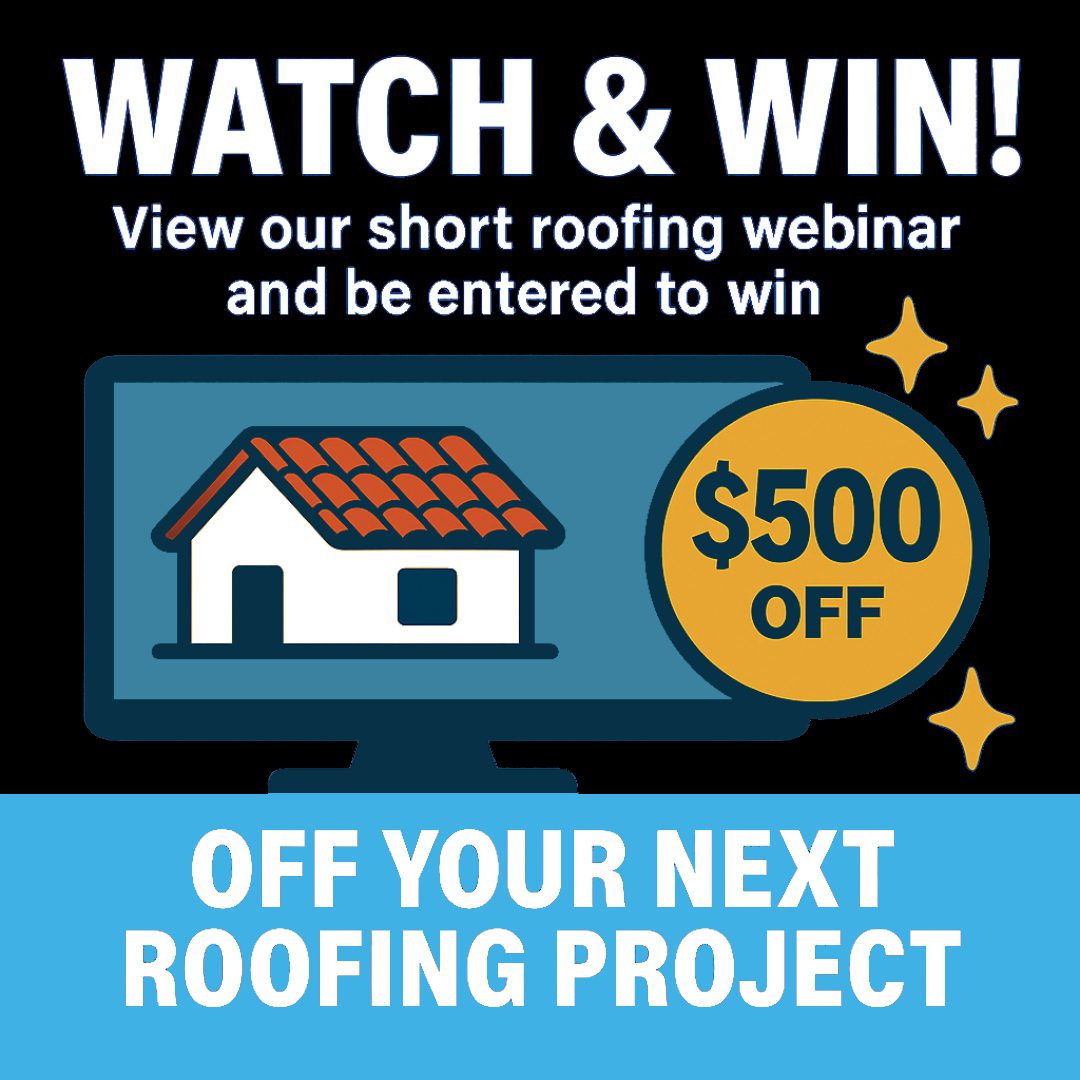 Webinar promotion for roofing discount