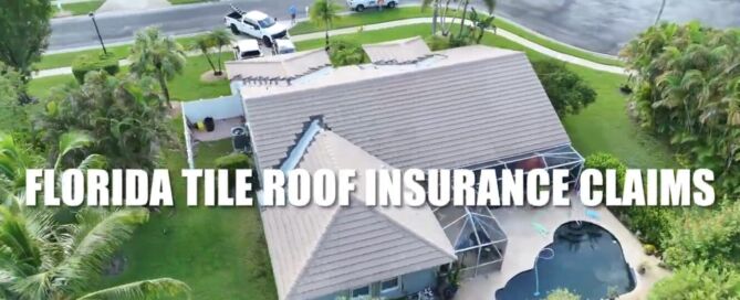 Florida Tile Roof Insurance Claims - Upgrade Your Roof Tiles! 2 roof storm damage on Florida tile roof with cracked and displaced tiles after a storm
