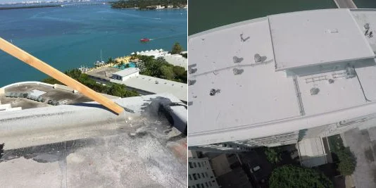 Commercial Roofing Project Miami Beach