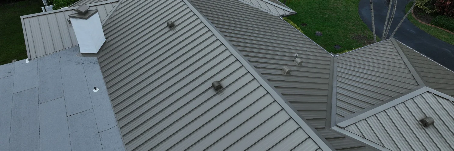 Residential Roofing Services in South Florida 6 Roof Vents on Metal Roof